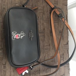 Coach Mickey Mouse cross purse